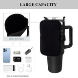 3 x Brand New Bottle cover, mobile water bottle strap, the drinking bottle bag is suitable for Stanley cup, gym accessories for women, drinking bottle holder for camping, hiking, outdoor sports black . - RRP €61.2