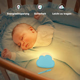 1 x RAW Customer Returns AINSEALA Baby Night Light, Rechargeable Kids Night Light, Dimmable Nomadic LED Night Light Lamp for Kids Gift to Help Sleep, 4 Brightness Levels, Cloud Shape, Blue - RRP €12.1