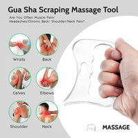 1 x Brand New Tiamu Gua Sha Scraper, Stainless Steel Body Massage Stones Muscle Scraper, Fascia Tool for Rubbing, Spa Scraping Massage for Legs, Back, Face, Neck, Muscle Relaxation Pain Relief - RRP €22.18