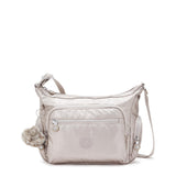 1 x RAW Customer Returns Kipling Women s Gabbie S Crossbody, Silver Metallic Glow , One Size - RRP €82.87