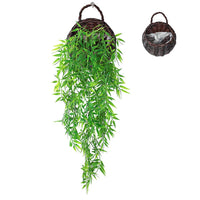 1 x RAW Customer Returns ANZOME Artificial Ivy Plant Ivy Garland, Hanging Vine Ivy Vine for House Wall Indoor and Outdoor Wedding Party Garden Decoration Includes a Hanging Basket  - RRP €18.16