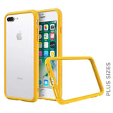 1 x RAW Customer Returns RhinoShield Bumper Case Compatible with iPhone 8 Plus 7 Plus CrashGuard NX - Shock-absorbing protective case in a slim design - 3.5 meter drop protection - Yellow - RRP €21.6