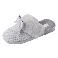 8 x Brand New JOMIX Women s Winter Slippers Comfortable Orthopedic Bow Slippers Soft Warm Velvet Sole MD6005 Grey, 39  - RRP €88.72