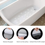 3 x Brand New 30 Pieces Non-Slip Bathtub Stickers, Yuool PEVA Bathroom Non-Slip Shower Treads and Adhesive Safety Appliques with 1 Black Scraper Flower, Round and Strip - RRP €61.2