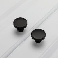 1 x RAW Customer Returns LONTAN Pack of 20 cabinet knobs, matt black, furniture knobs, drawer knobs, modern furniture knobs, round door knobs, kitchen knobs, knobs, cabinet furniture knobs, drawer knobs, brushed, one hole - RRP €39.31