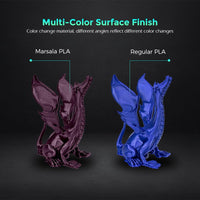 1 x RAW Customer Returns FLASHFORGE 3D printer filament Chameleon PLA color changing filament 1.75mm, changes color with light and angles, 1KG spool 2.2lbs , dimensional accuracy - 0.02mm Marsala  - RRP €25.99