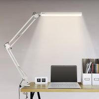 1 x RAW Customer Returns BIENSER LED Desk Lamp, 1100LM Table Lamp with Clamp, 10 Brightness Levels X 3 Modes, Dimmable, Eye Protection, Architect Lamp for Office Reading Study - RRP €28.99