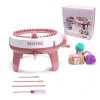 1 x RAW Customer Returns SENTRO Knitting Machine, 40 Needles Smart Weaving Loom Knitting Machine, DIY Dual Mode Knitting Machine for Sock, Hat and Scarf, Knitting Machines Loom for Kids and Adults - RRP €70.96