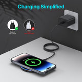 1 x RAW Customer Returns Wireless Charger, Fast Wireless Charger up to 20W Compatible with Samsung Galaxy S23 S22 S21 S20 S10, Compatible with iPhone 12 13 14 15 Series. - RRP €14.1