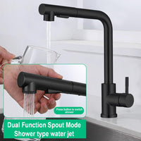 5 x Brand New Mineup Kitchen Faucet Black, Low Pressure Kitchen Faucet Black, Kitchen Sink Faucet Made of Stainless Steel, Kitchen Pull Out Faucet, 360 Rotatable Kitchen Faucet Low Pressure - RRP €186.5