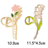 1 x Brand New YGCHEN Hair Clips Girls Hair Claws Butterfly Hair Clip Metal Flower Hair Clip Non-Slip Hair Clips Orchid Gardenia Elegant Hair Accessories 3 Pieces  - RRP €18.0