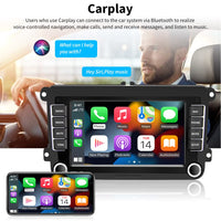 1 x RAW Customer Returns Hikity Android Wireless Carplay Car Radio with Navigation for VW Golf 5 6 Polo Passat, 7 Inch Touch Display Radio Android Auto with Screen Radio FM RDS WiFi USB Canbus Rear View Camera - RRP €151.2