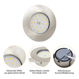 1 x RAW Customer Returns Wondlumi Pack of 6 LED recessed spotlights set IP44 bathroom LED spots 230V 5W neutral white round nickel ceiling spots 30mm flat 500lm, not dimmable - RRP €35.28