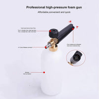 1 x RAW Customer Returns Stone Banks Foam Cannon Foam Lance, 1L Snow Foam Lance Foam Nozzle Compatible with K rcher K Series K2 K3 K4 K5 K6 K7 and 1 4 Quick Connector for High Pressure Cleaner Foam Gun Car Wash 2-in-1  - RRP €20.3