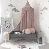 1 x RAW Customer Returns YunNasi Baby Bed Canopy Bed Canopy for Children Baby Princess Chiffon Hanging Mosquito Net for Bedroom Decoration for Bed and Bedroom Dark Purple  - RRP €28.99