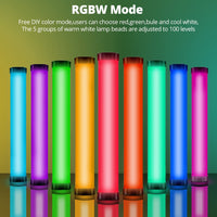 1 x RAW Customer Returns AMBITFUL A2 Full Color RGB Tube Light, CRI 95 TLCI 97 Accurate Color, 2500K-8500K Adjustable, RGB CCT HSI Mode, 29 Fx Light Effect, Support APP Control, Magnet Design A2  - RRP €56.87