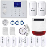 1 x RAW Customer Returns GSM WLAN alarm system complete system, TECPEAK alarm system house, home security set including outdoor siren, wireless, battery operated - RRP €282.35