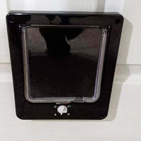 1 x RAW Customer Returns Moaobooh cat flap, 4-way twist lock pet door for small dogs and cats - RRP €22.99