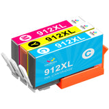 1 x RAW Customer Returns LeciRoba 912xl for HP 912xl multipack and hp 912 printer cartridges set for HP OfficeJet 8012 8014 8015 8017 AIO, for HP OfficeJet Pro 8022 8023 8024 8025 AIO printer 3-pack  - RRP €23.59