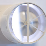 1 x RAW Customer Returns STERR White Bathroom Extractor Fan 100 mm with LED Silent, Modern - RRP €56.9