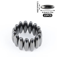 1 x Brand New 15 Pieces Magnetic Rings Fidget Finger, Desk Magnet Toy Bracelet Ring Decompression, Magic Ring Props Magic Unzip Finger Game, Magnetic Stones, Stress Killer Magnet - RRP €10.07