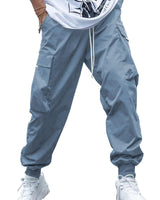 1 x RAW Customer Returns YAOHUOLE Cargo trousers men s cargo men s work trousers beach trousers men s long cargo trousers men blue XL - RRP €29.99