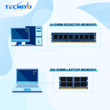 1 x RAW Customer Returns TECMIYO DDR3 16GB 2X8GB RAM PC3-10600U DDR3 1333MHz Udimm PC3-10600 DDR3-1333 2RX8 Dual Rank 240 Pin 1.35 1.5V CL9 Non-ECM Unbuffered Desktop RAM Memory Module - RRP €24.24