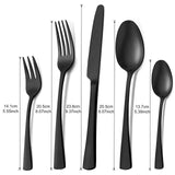 1 x RAW Customer Returns Bestdin cutlery set for 12 people, 60-piece stainless steel cutlery set, matt black, dining cutlery set with knife, fork, spoon, high-quality stainless steel cutlery, dishwasher safe. - RRP €69.98