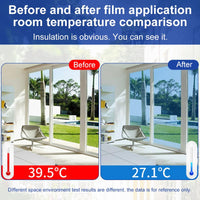 5 x Brand New HIULLEN UV protection sun protection film window inside or outside, mirror film window privacy protection, no residue window film thermal film window for offices apartments, 44.5x200cm silver - RRP €102.0