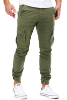 1 x RAW Customer Returns Men s Pants Jogger Chino Cargo Jeans Pants Stretch Sports Pants Men s Pants with Pockets Slim Fit Casual Pants Z Army Green, M  - RRP €35.58