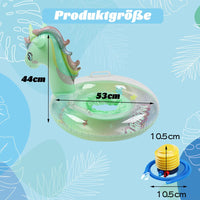 13 x Brand New Baby swimming ring, float children s swimming ring, inflatable swimming ring, inflatable by swimming, swimming aid toy, baby swimming trainer unicorn green  - RRP €152.75