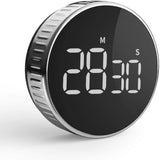 3 x RAW Customer Returns Kitchen Timer, HOMMINI Digital Kitchen Timer with Large LCD Display, Loud Alarm, One Button Operation, Magnetic Countdown Timer, Knob Control, for Kitchen, - RRP €55.77