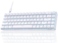 1 x RAW Customer Returns Dierya TMKB T68se Gaming Mechanical Keyboard, 60 Percent Keyboard with Red Linear Switch, Ultra-Compact Mini 68 Keys Anti-Ghosting, Type-C Data Cable, US Layout for PC Windows Gamer Typist - RRP €29.99