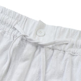 1 x RAW Customer Returns YAOBAOLE Casual Linen Trousers Men s Winter Linen Trousers Long Loose Fit Linen Leisure Trousers Men s White XL - RRP €27.2