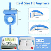 1 x RAW Customer Returns Face Down Pillow After Eye Surgery Prone to Vitrectomy Retina Recovery Equipment Donut Face Pillow Massage Head Headrest Desk Pillow for Nap Piercing Blue - RRP €39.99