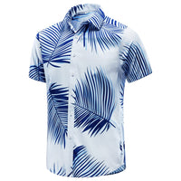 1 x RAW Customer Returns JKLPOLQ Men s Hawaiian Shirt Floral Casual Short Sleeve Summer Shirts Hawaii Beach Print Shirt for Vacation White,L  - RRP €21.78