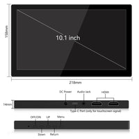 1 x RAW Customer Returns Thinlerain Portable Touchscreen Monitor, 10.1 Inch Portable Monitor HDMI Full HD 1920 x 1200 Pixels, 16 10 IPS Touch Screen for Laptop Raspberry Pi PC PS3 PS4 Xbox Switch - RRP €119.99