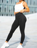 1 x RAW Customer Returns TAYOEA Women s Compression Sports Leggings Yoga Long Leggings Slim Fitness Pants Sports Pants Opaque Scrunch Butt Yoga Pants Seamless Push up Leggings High Waist Exercise Fitness Jogging Scrunch Black,L - RRP €26.99