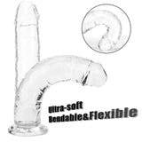 2 x Brand New Realistic dildo, lifelike giant penis made of liquid silicone with strong suction cup for hands-free play, realistic dildo tail transparent, 7.5 inches  - RRP €50.4