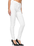 1 x RAW Customer Returns Elara women s super highwaist skinny jeans made of light, thin denim Q552 white-38 - RRP €30.2