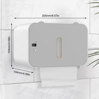 1 x RAW Customer Returns Electric paper towel dispenser, no touch electric paper towel dispenser with sensor, wall mounted tissue dispenser compatible with roll paper and V, C-fold paper towels - RRP €23.46