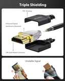 1 x RAW Customer Returns Stouchi Ultra Thin HDMI 2.1 Cable 8K 2M, Hyper Slim HDMI 2.1 Cable, Extremely Flexible HDMI Cable, Supports 10K 8K120 4K120 144 Hz, eARC HDR10 4 4 4 HDCP 2.2 2.3 Dolby Compatible with PS5 Xbox 2-Pack - RRP €36.54