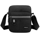 1 x RAW Customer Returns A-QMZL Men s Crossbody Bag, Messenger Bag, Small Canvas Shoulder Bag, Casual Travel Bag, Cell Phone Bag, Multi-Pocket Handbag for School, Work, Hiking, Black 1 - RRP €32.4