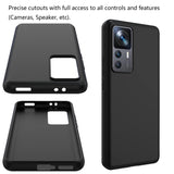 8 x RAW Customer Returns Effcotuo Mobile Phone Case for Xiaomi 12T 12T Pro 5G Case, Ultra Thin Shockproof Case Mobile Phone Case Protective Shock Absorption Fits Compatible with Xiaomi 12T 5G Case - Black - RRP €54.56