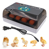 1 x RAW Customer Returns Fully automatic incubator, incubator for 12 eggs with LED display and temperature and humidity control for hatching chickens, for chickens, ducks, geese and poultry eggs incubator - RRP €55.99