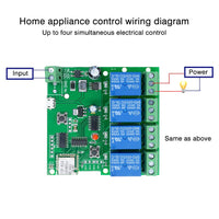 1 x RAW Customer Returns 4 Channels WIFI Smart Relay Switch Module Compatibility IOS Android - RRP €18.74