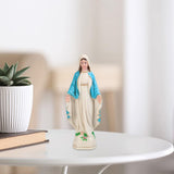 1 x RAW Customer Returns F Fityle Decorative Statues, Virgin Mary Saint Statuette, Catholic Gift for Religious and Home Decoration, Collectible Figurines for Birthday,Blue Coat, 15cm - RRP €19.2