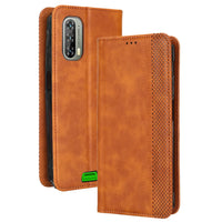 1 x Brand New LACAE Compatible for Blackview BV7100 Case, Shockproof PU Leather Flip Case Wallet Protective Cover with Card Slot, Brown - RRP €12.32