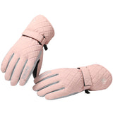 1 x Brand New LEcylankEr Ski Gloves for Women, Touchscreen Winter Gloves, Waterproof Snowboard Gloves, Fashionable Warm Sports Gloves with Pattern Tie-Dye Pink  - RRP €19.04