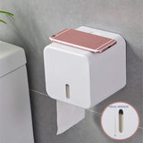 1 x RAW Customer Returns Colist Toilet Paper Holder, Wall Mounted Toilet Paper Holder, Waterproof Dustproof Paper Roll Holder and Dispenser - for Bathroom Toilet White  - RRP €15.31